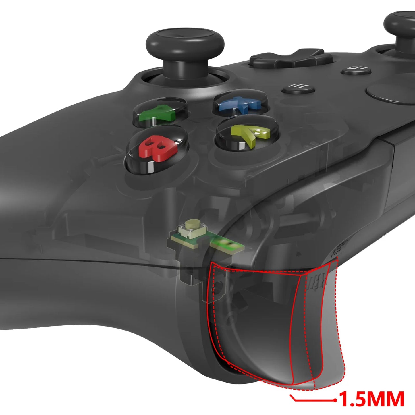 eXtremeRate Clicky Hair Trigger Kit Custom Flashshot Trigger Stop Flex Cable Shoulder Buttons for Xbox One X/S Controller