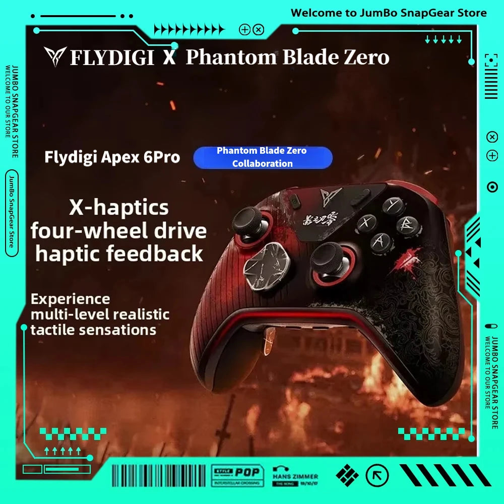 Flydigi Apex 6 Pro Phantom Blade Zero Edition Gaming Controller for PC/Switch Full Set
