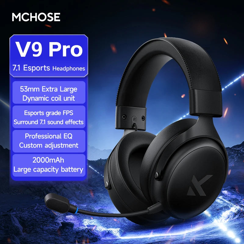 MCHOSE V9 Pro E-Sports Wireless Gaming Headset