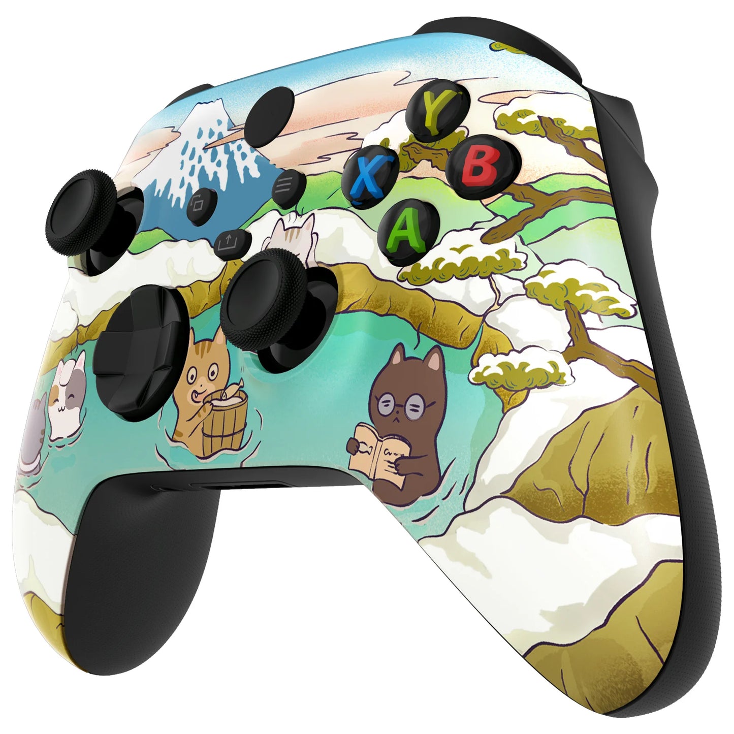 eXtremeRate Replacement Housing Shell Case for Xbox Series X/S (Xbox Core) Controller - Hot Spring Kitties
