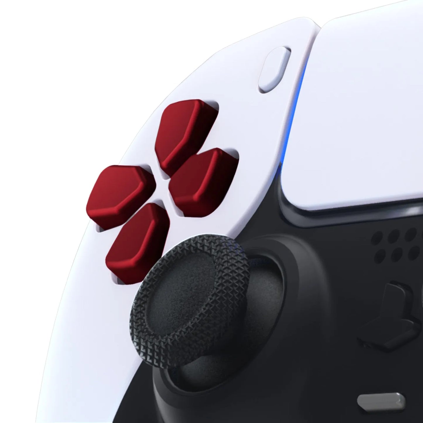 eXtremeRate Dpad Buttons for ps5/ ps5 EDGE, for ps4 All Model Controllers - Scarlet Red