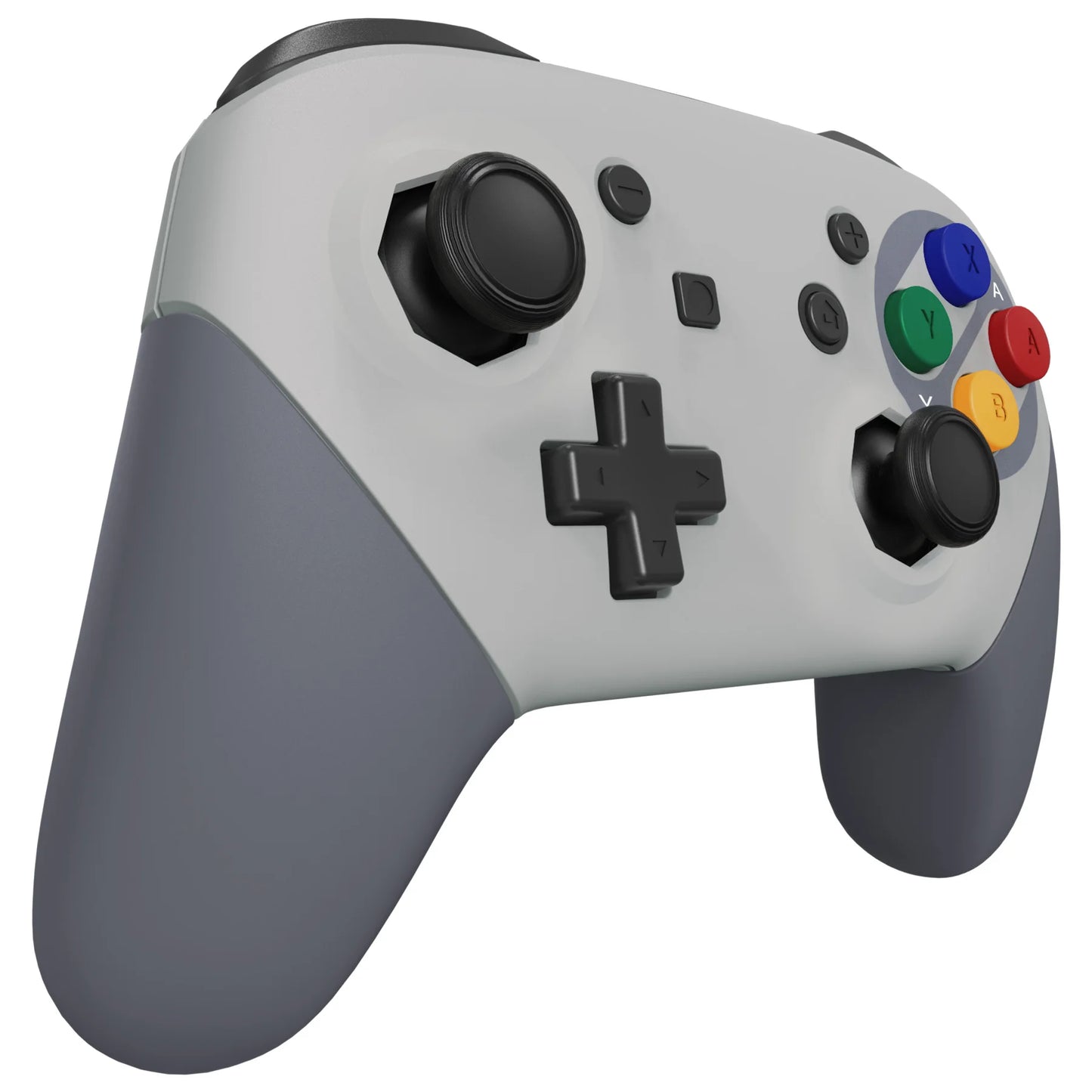 eXtremeRate Replacement Grip Shell for NS Switch Pro Controller - SFC SNES Classic EU Style Octagonal Gated Sticks Design
