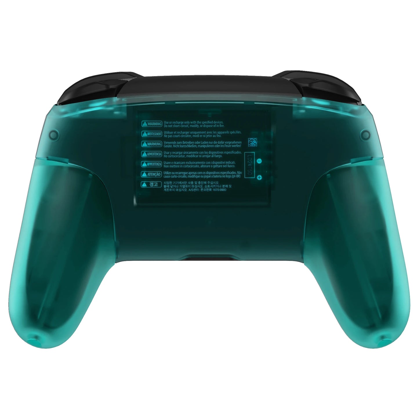 eXtremeRate Replacement Grip Shell for NS Switch Pro Controller - Emerald Green, Octagonal Gated Sticks Design