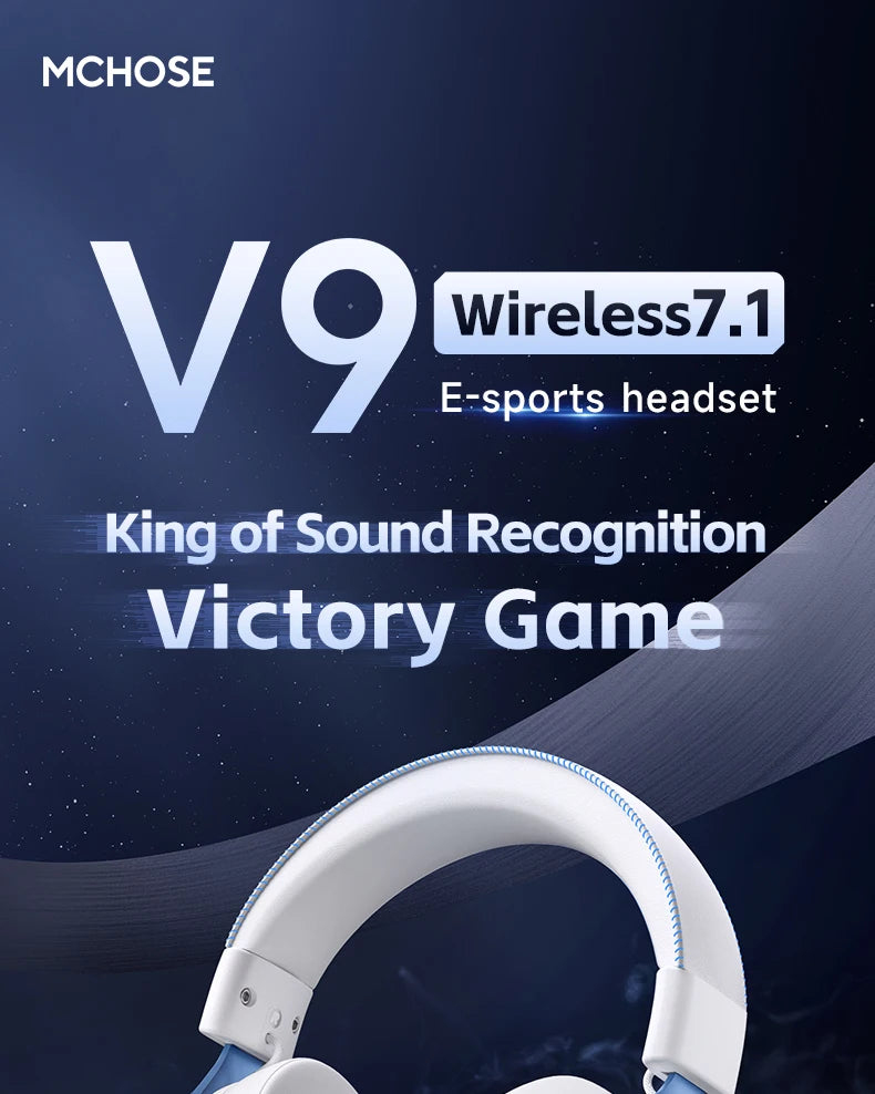 MCHOSE V9 Pro E-Sports Wireless Gaming Headset
