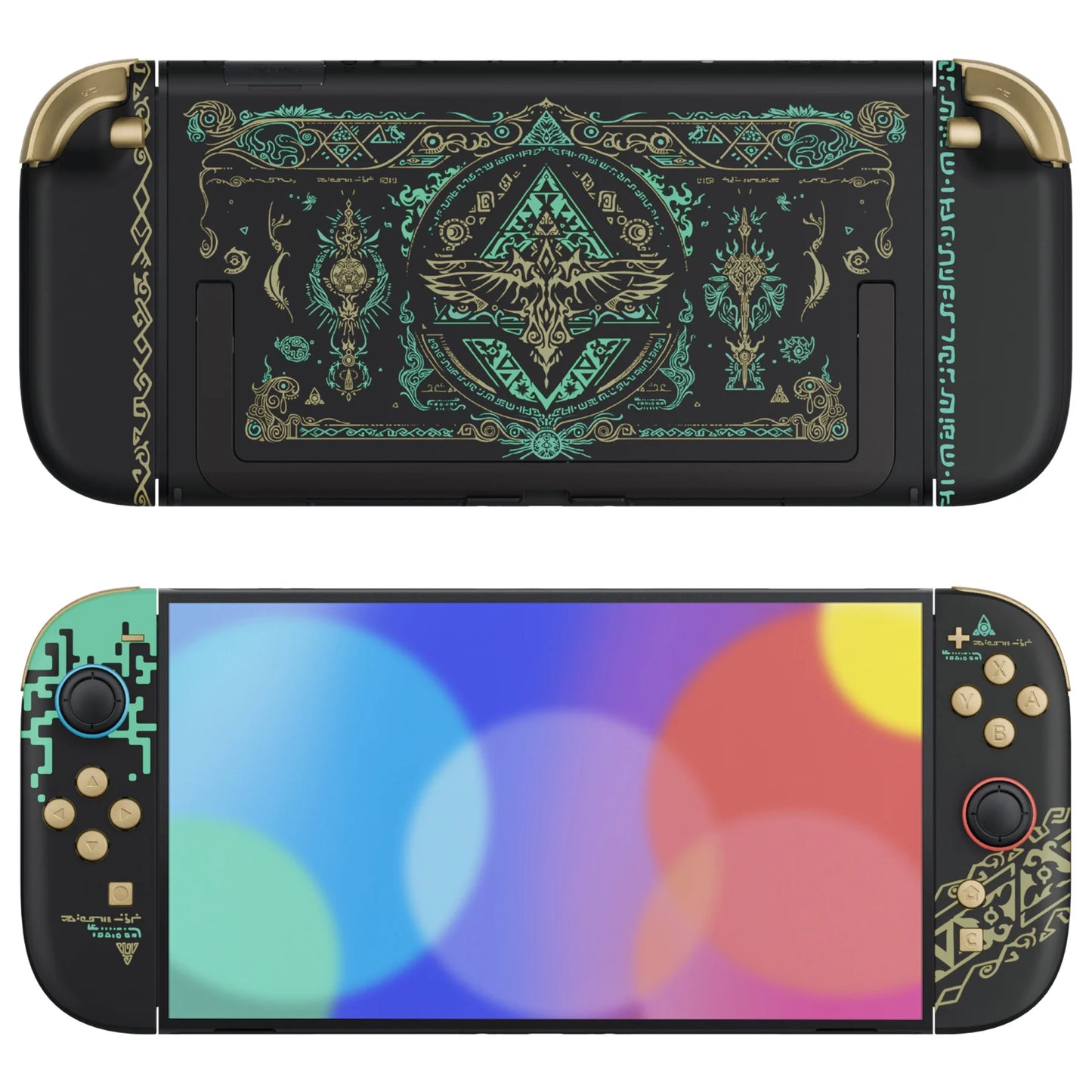 eXtremeRate DIY Replacement Shell Buttons for Nintendo Switch 2, Full Set Housing w/Buttons for Joycon 2 - Wood Grain