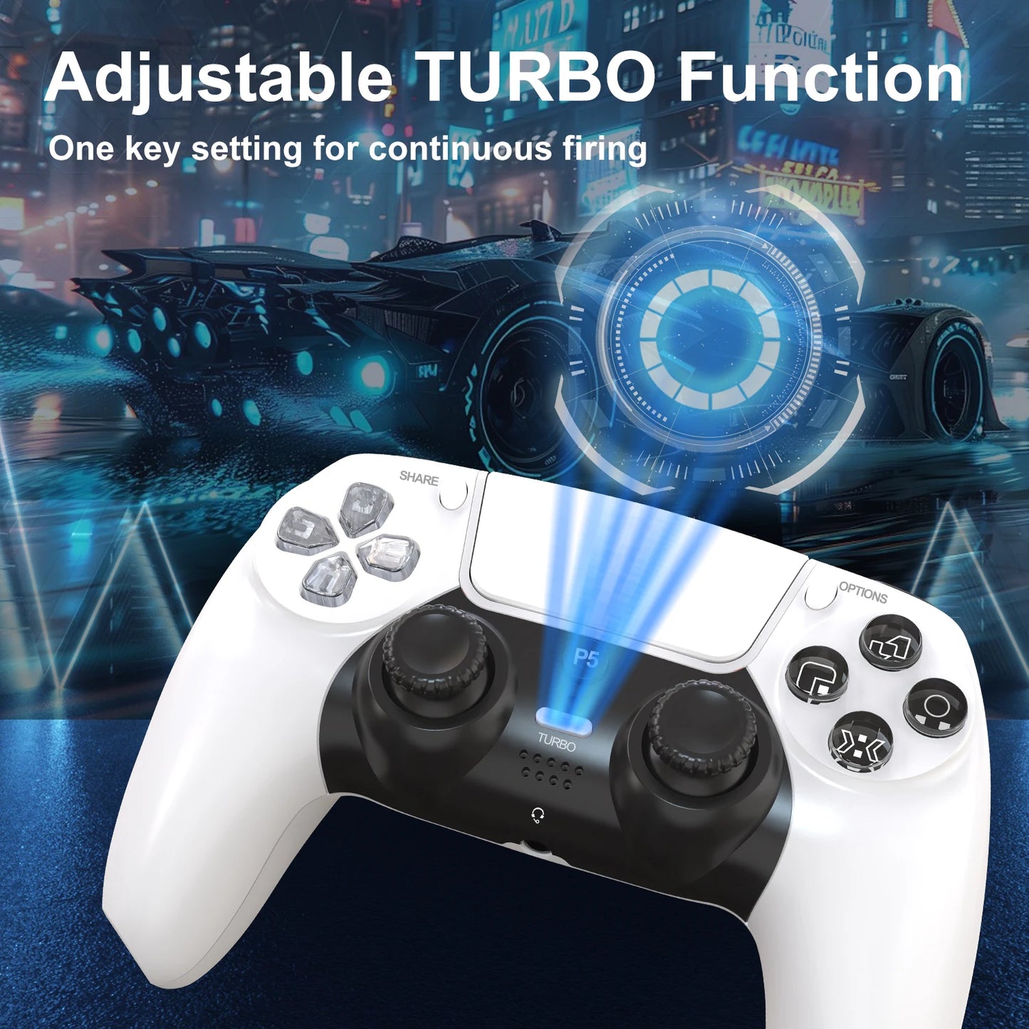 GAMINJA P50A Wireless Gaming Controller For PS5/PC
