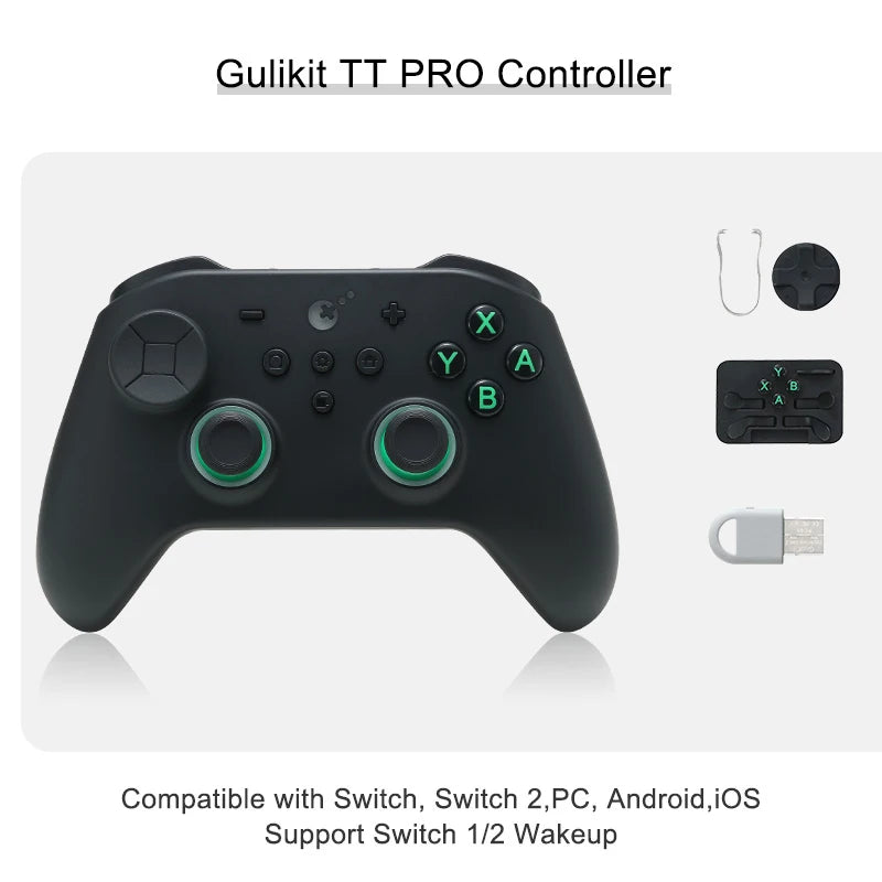GuliKit TT Pro Wireless Gaming Controller for PC/Nintendo Switch 1/2/iOS/Android
