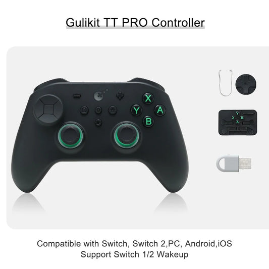 GuliKit TT Pro Wireless Gaming Controller for PC/Nintendo Switch 1/2/iOS/Android