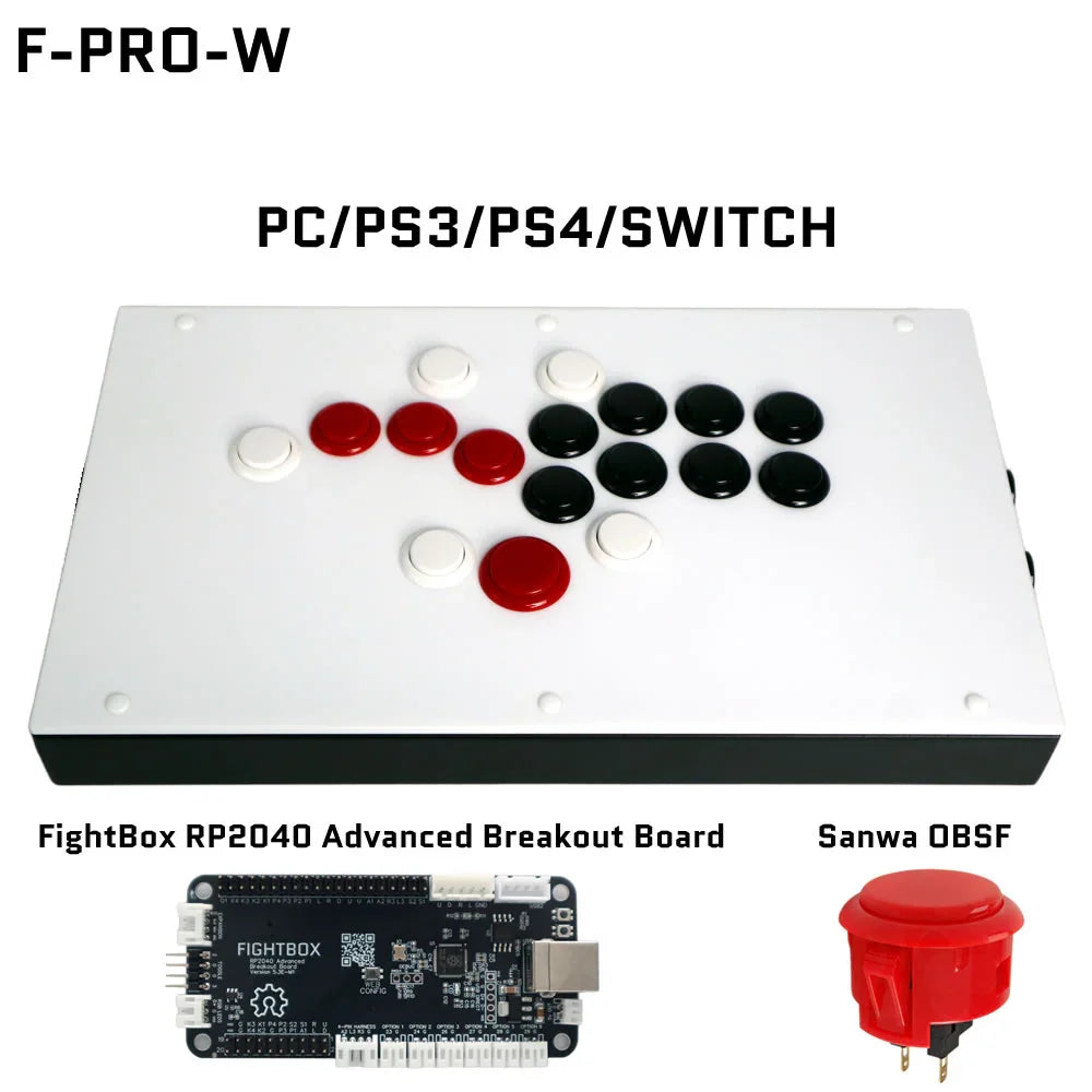 Fightbox F-PRO Leverless Gaming Controller for PS5/PC/Xbox/Switch