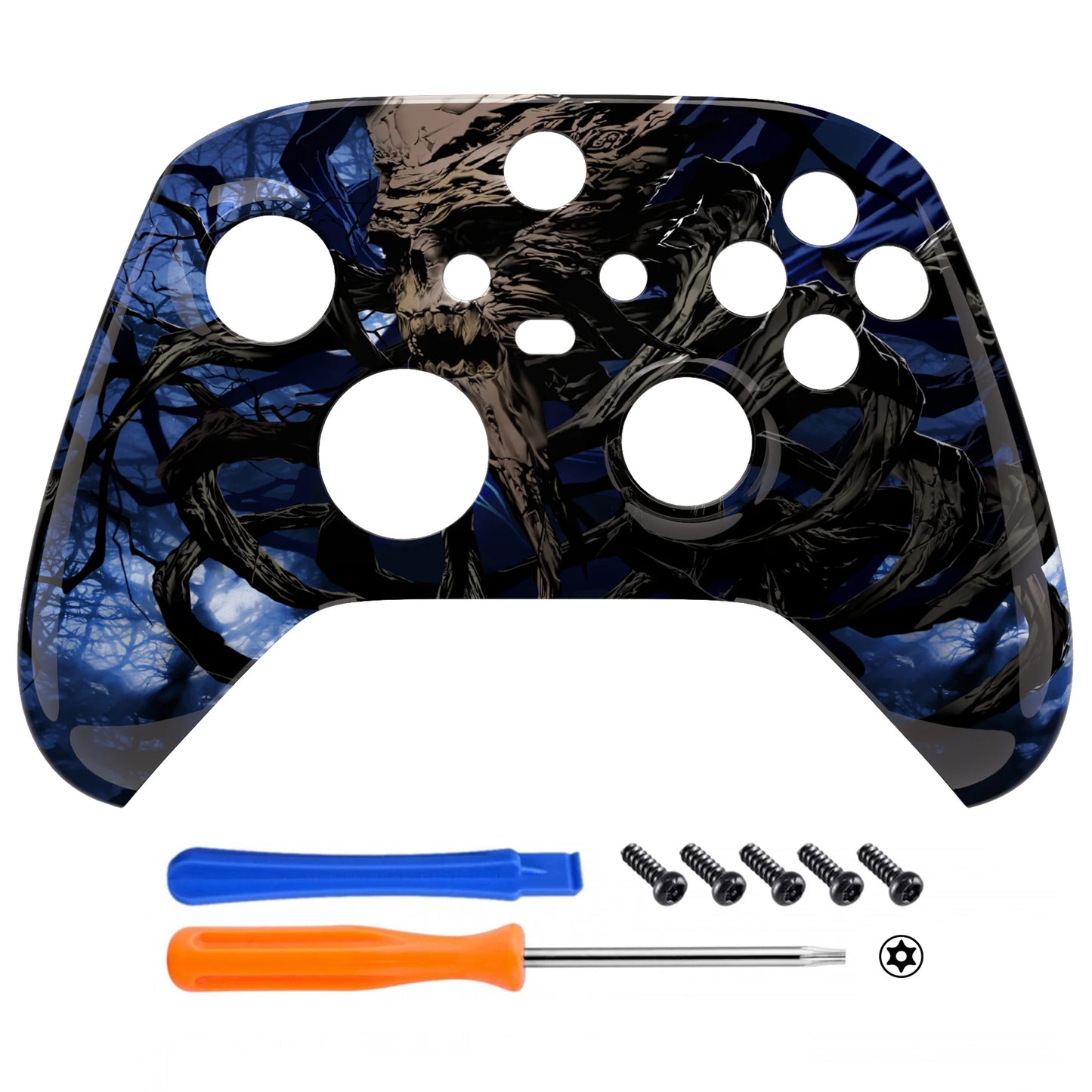 eXtremeRate Replacement Front Housing Shell for Xbox Series X & S Controller - Glow in Dark - The Awakening of the Earth Lord