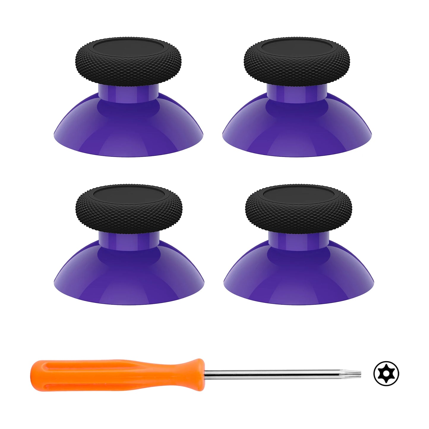 eXtremeRate 4 pcs Replacement Joystick for Xbox One & Xbox Series X/S & Xbox One S/X & Xbox Elite V1- Black bottom series