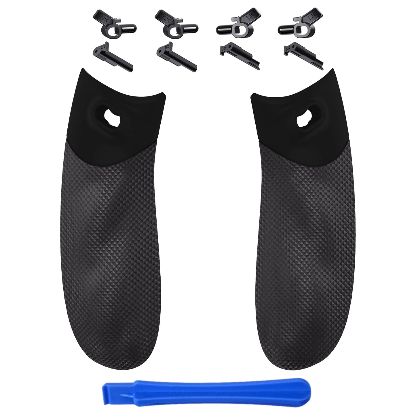eXtremeRate FLEXOR Rubberized Side Rails Grips Trigger Stop Kit for Xbox Core Wireless Controller, Trigger Stopper Handle Grips