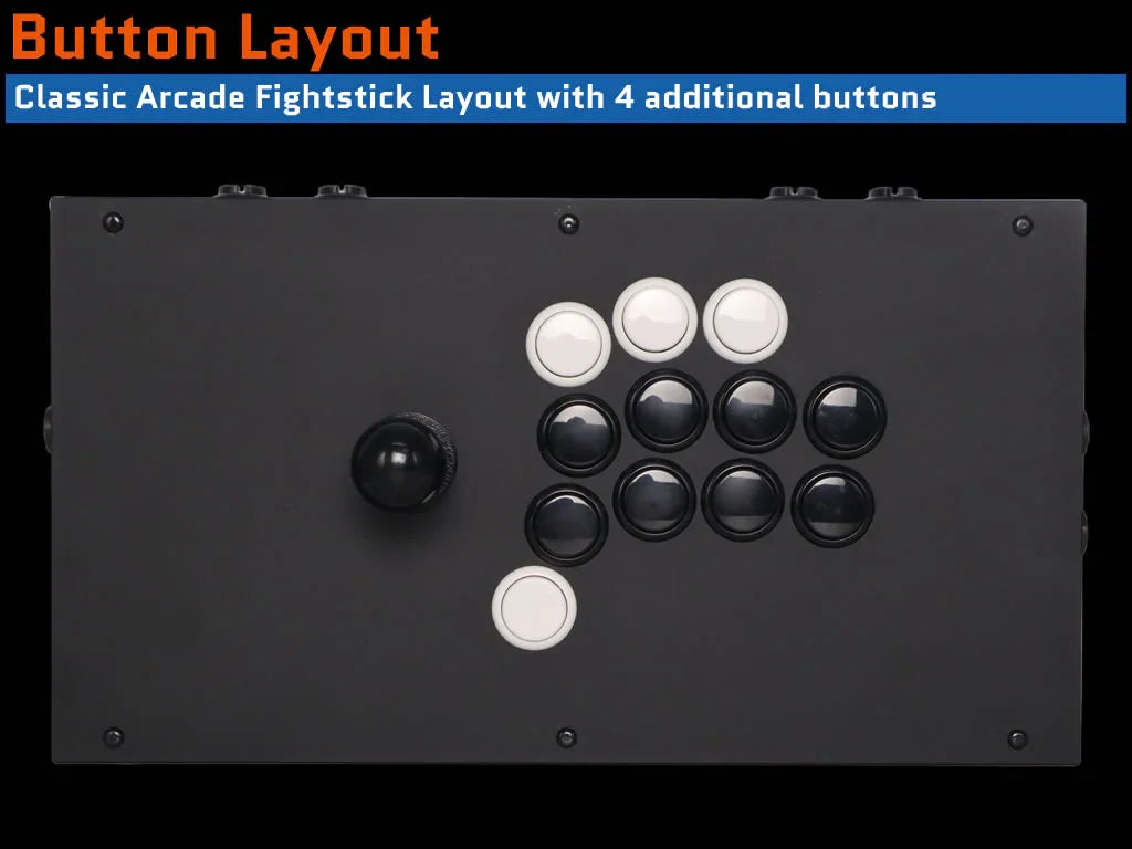 FightBox M8-CrossUP Hitbox Sanwa/Korean Joystick Arcade Game Controller for PC/PS/SWITCH