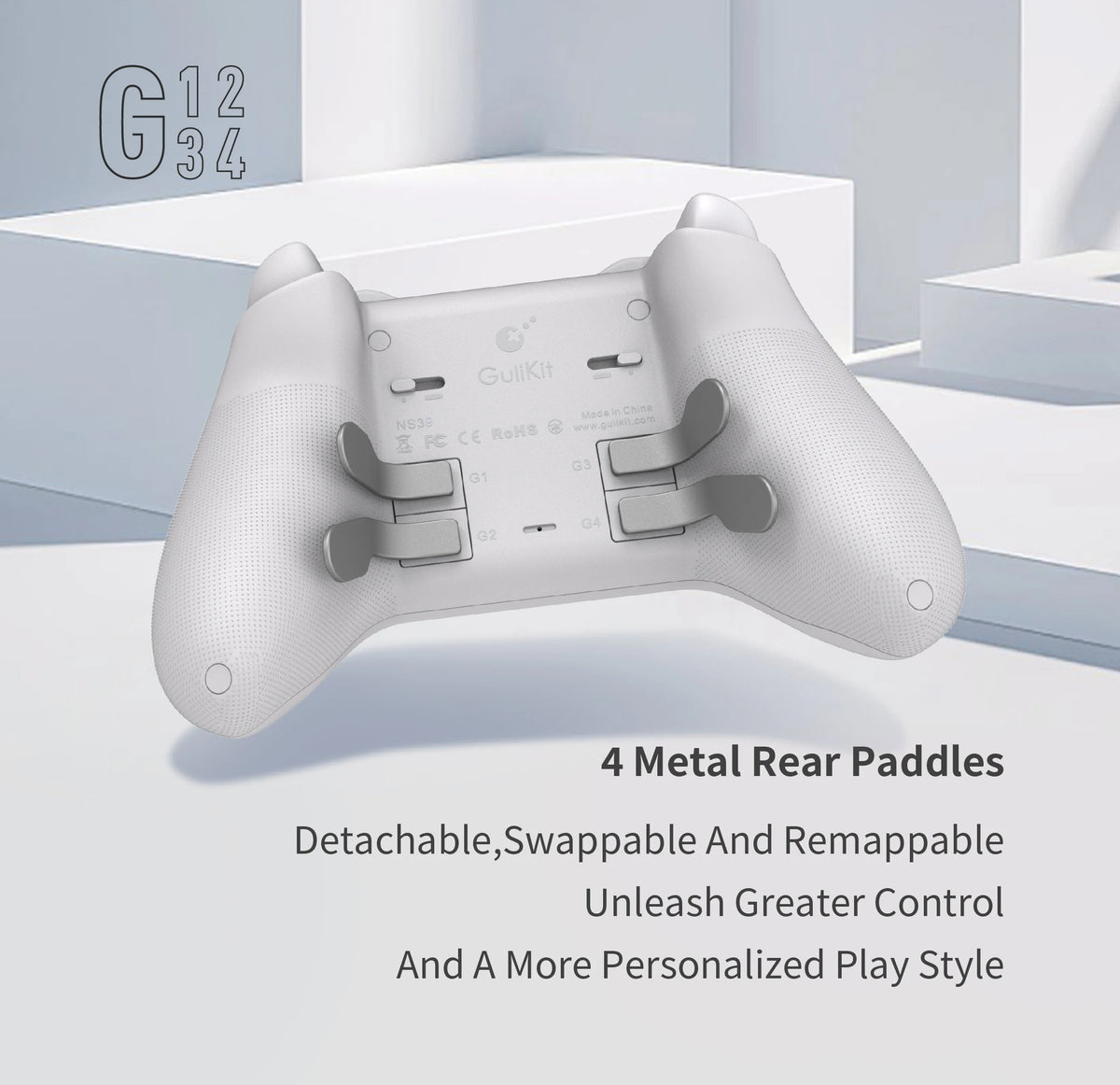 GuliKit KK3 MAX Wireless Gaming Controller For PC/Steam/Switch/Android/iOS