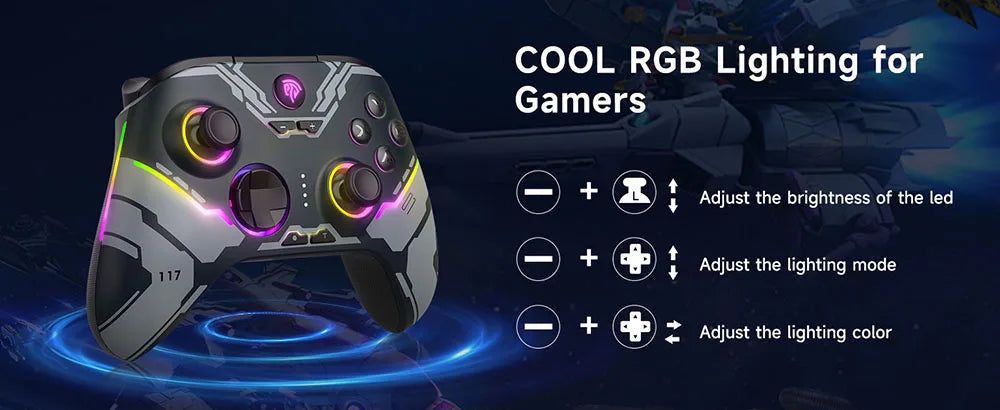 EasySMX X15 Wireless Gaming Controller For PC/Switch/Steam/Android/iOS