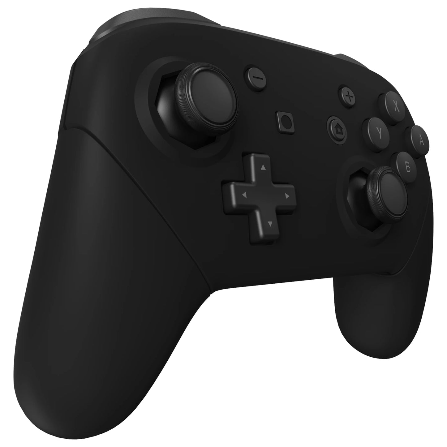 eXtremeRate DIY Grip Housing Shell for NS Switch Pro Controller - Black, Octagonal Gated Sticks Design