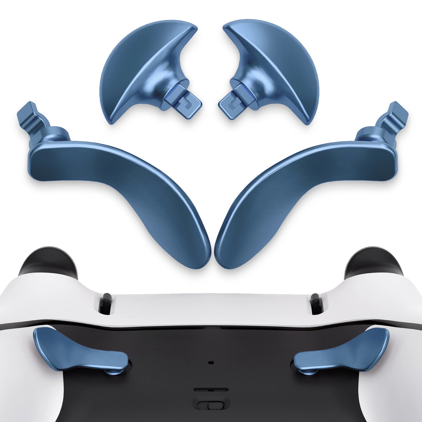 eXtremeRate Back Paddles for ps5 Edge Controller, Replacement Interchangeable 4PCS Metal Back Buttons