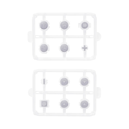 eXtremeRate Replacement ABXY Direction Home Capture + - Jelly Buttons for Nintendo Switch & OLED Joycon - New Hope Gray