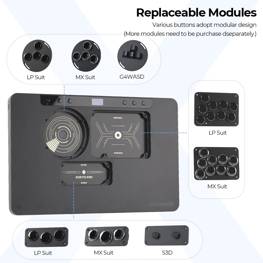 Haute42-COSMOX Leverless Controller Replaceable WASD Module For HautePad X Series