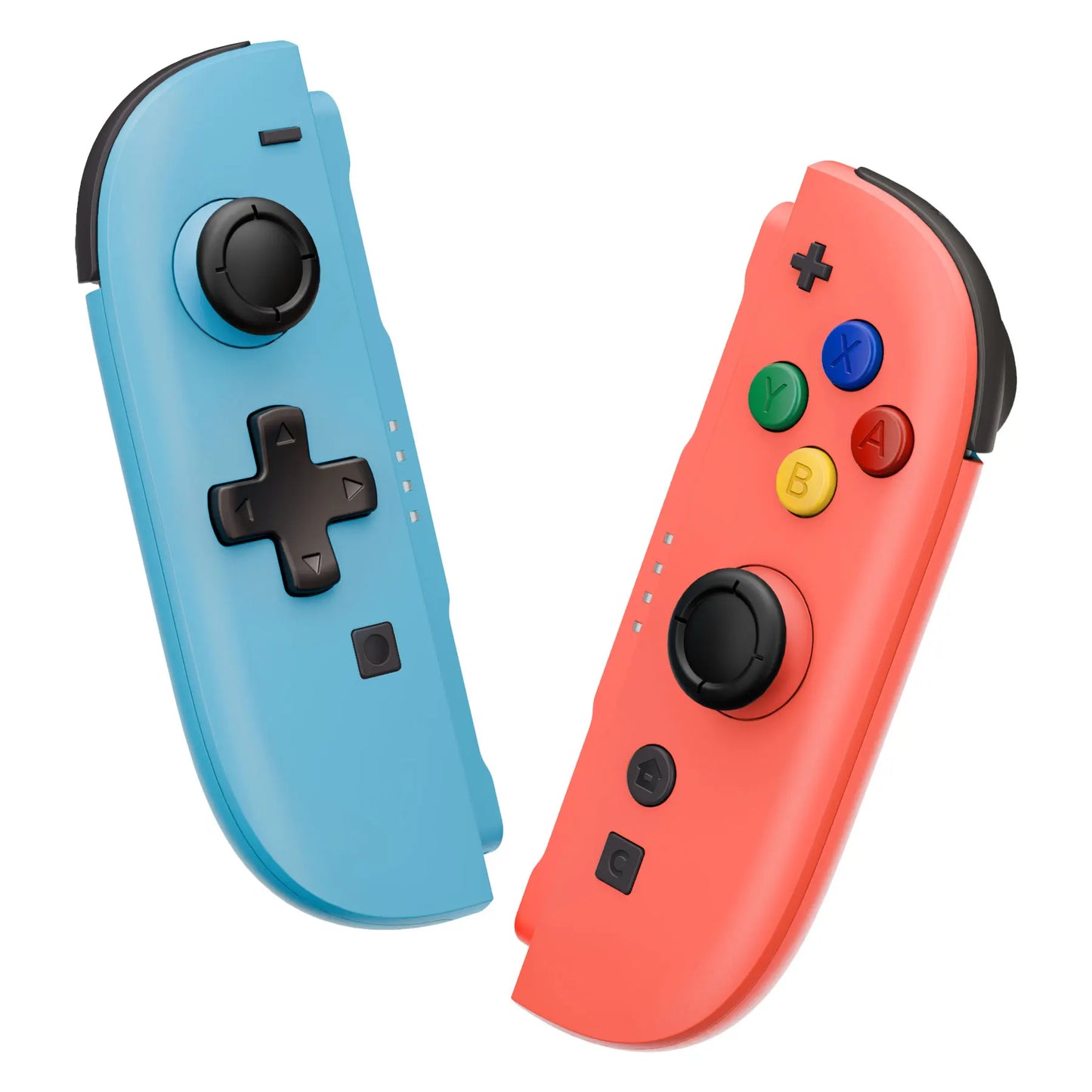 eXtremeRate DIY Replacement Housing (D-Pad Ver) Buttons for Joycon 2, Decorative Strips & Middle Bracket for Nintendo Switch 2