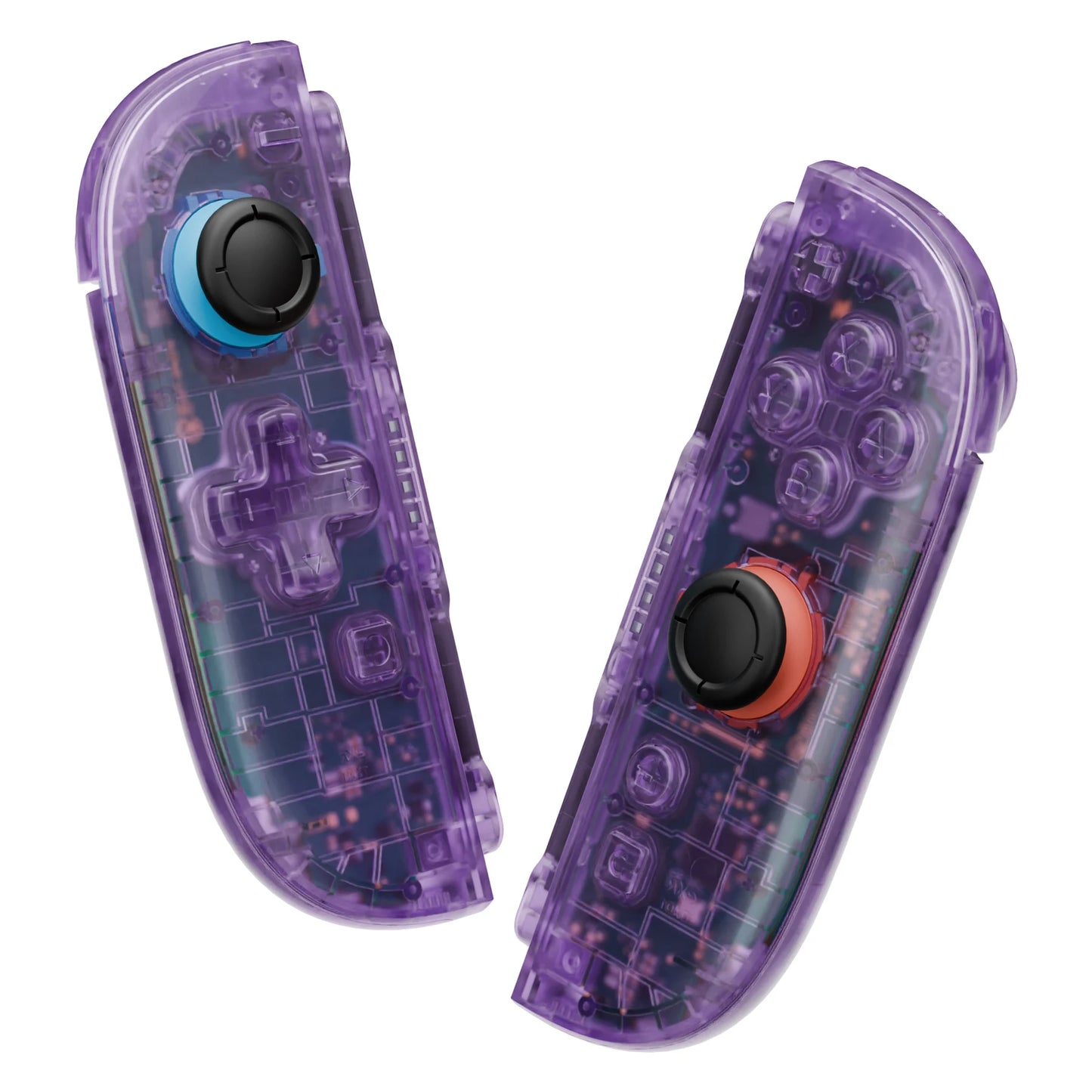eXtremeRate DIY Replacement Housing (D-Pad Ver) Buttons for Joycon 2, Decorative Strips & Middle Bracket for Nintendo Switch 2