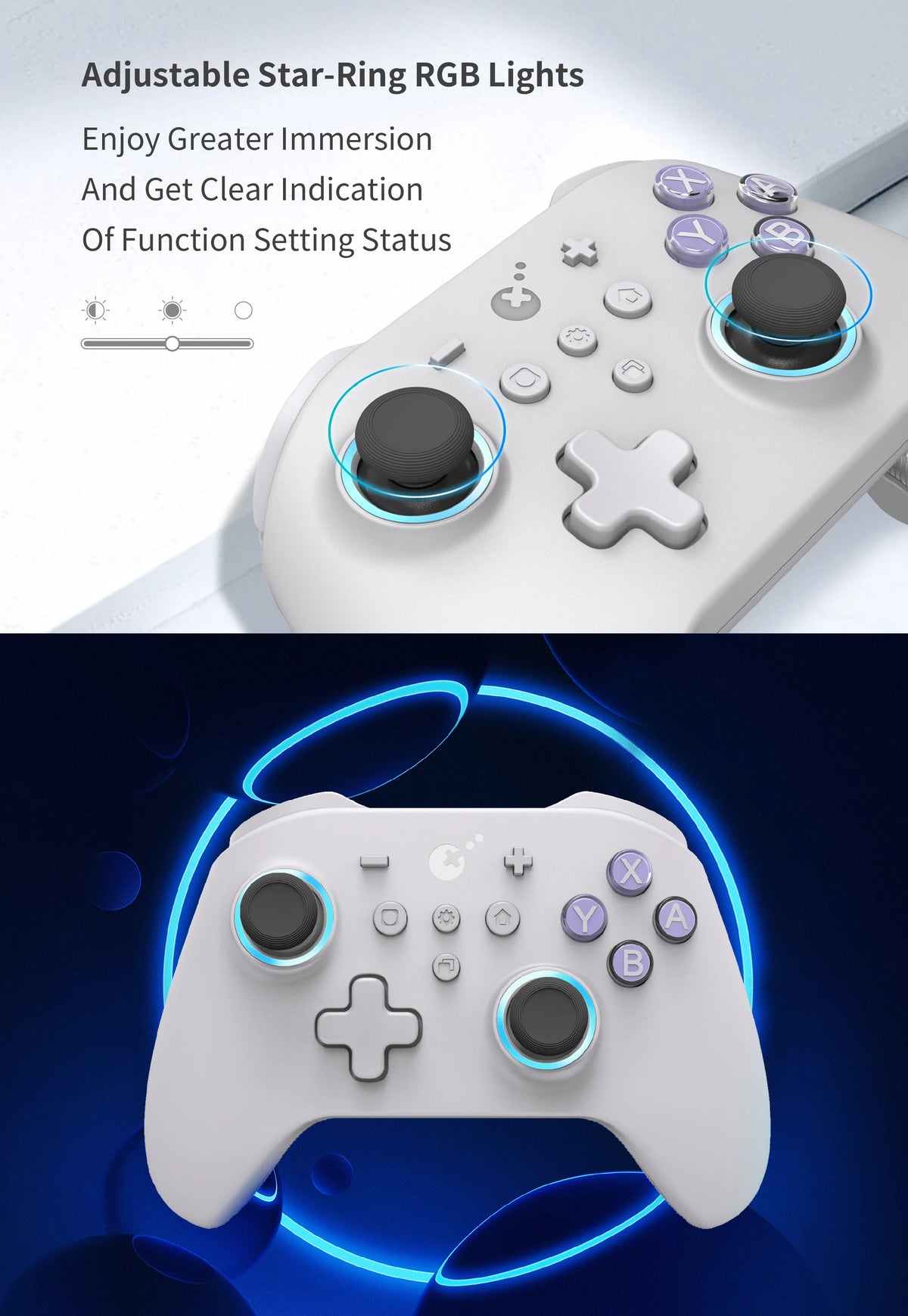 GuliKit KK3 MAX Wireless Gaming Controller For PC/Steam/Switch/Android/iOS