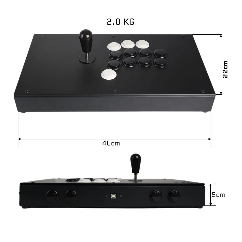 FightBox M8-CrossUP Hitbox Sanwa/Korean Joystick Arcade Game Controller for PC/PS/SWITCH