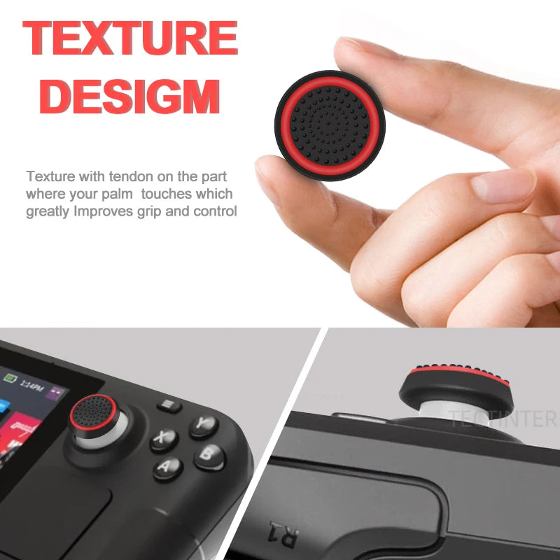 4Pcs Silicone Gel Thumb Grips Cover For Sony PS5/PS4/PS3 For XBOX One Series X/S & Switch