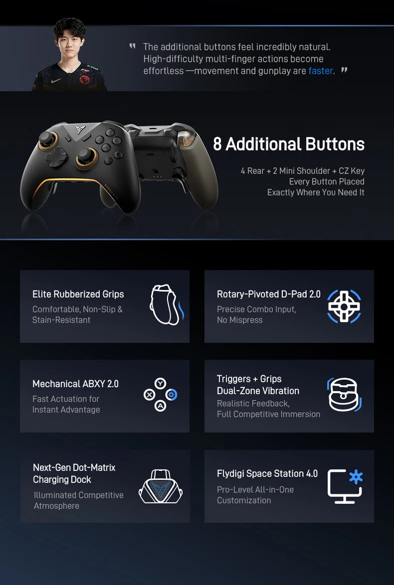 Flydigi Vader 5 Pro Gaming Controller for PC/Switch/iOS/Android