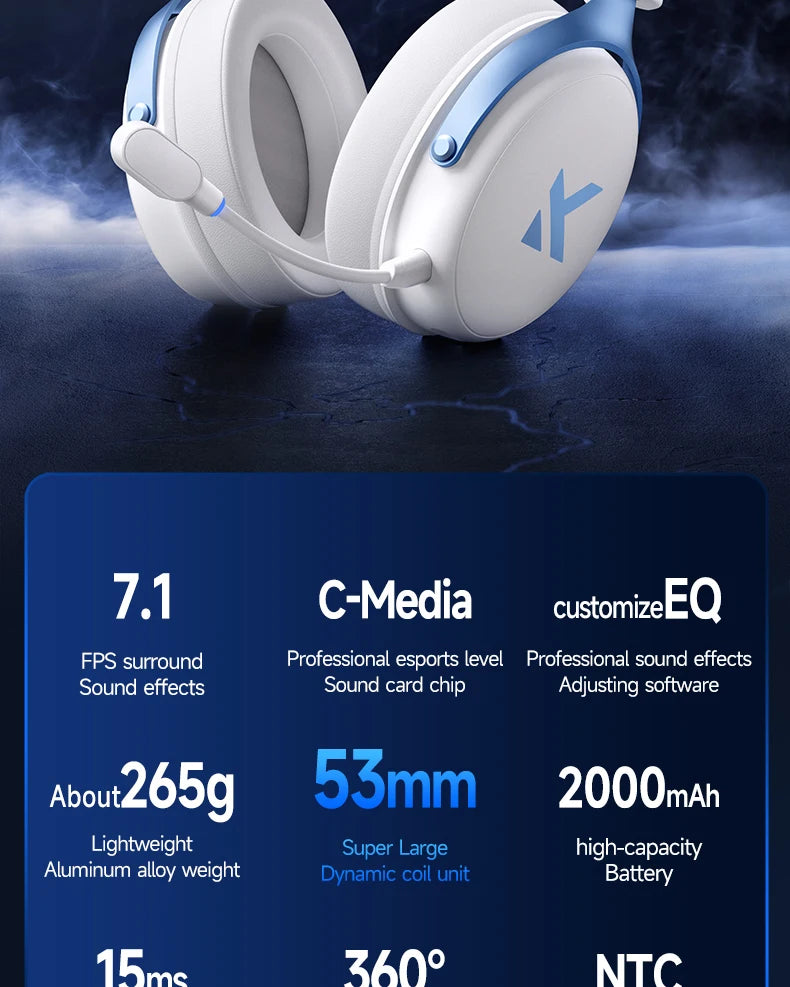 MCHOSE V9 Pro E-Sports Wireless Gaming Headset