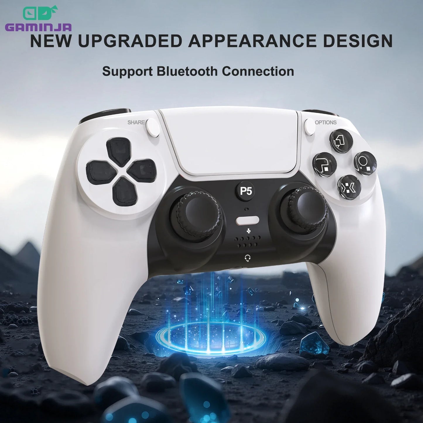 GAMINJA P50A Wireless Gaming Controller For PS5/PC
