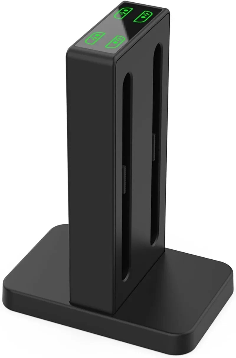Magnetic Connection LED Indicator Charging Dock for Switch 2 JoyCons Controller Detachable Dock Station with 4 Charging Slots