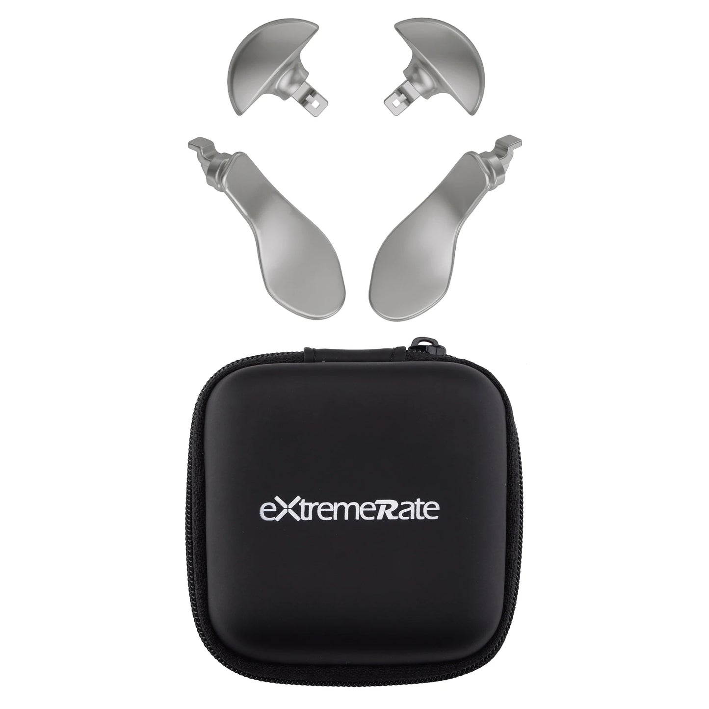 eXtremeRate Back Paddles for ps5 Edge Controller, Replacement Interchangeable 4PCS Metal Back Buttons