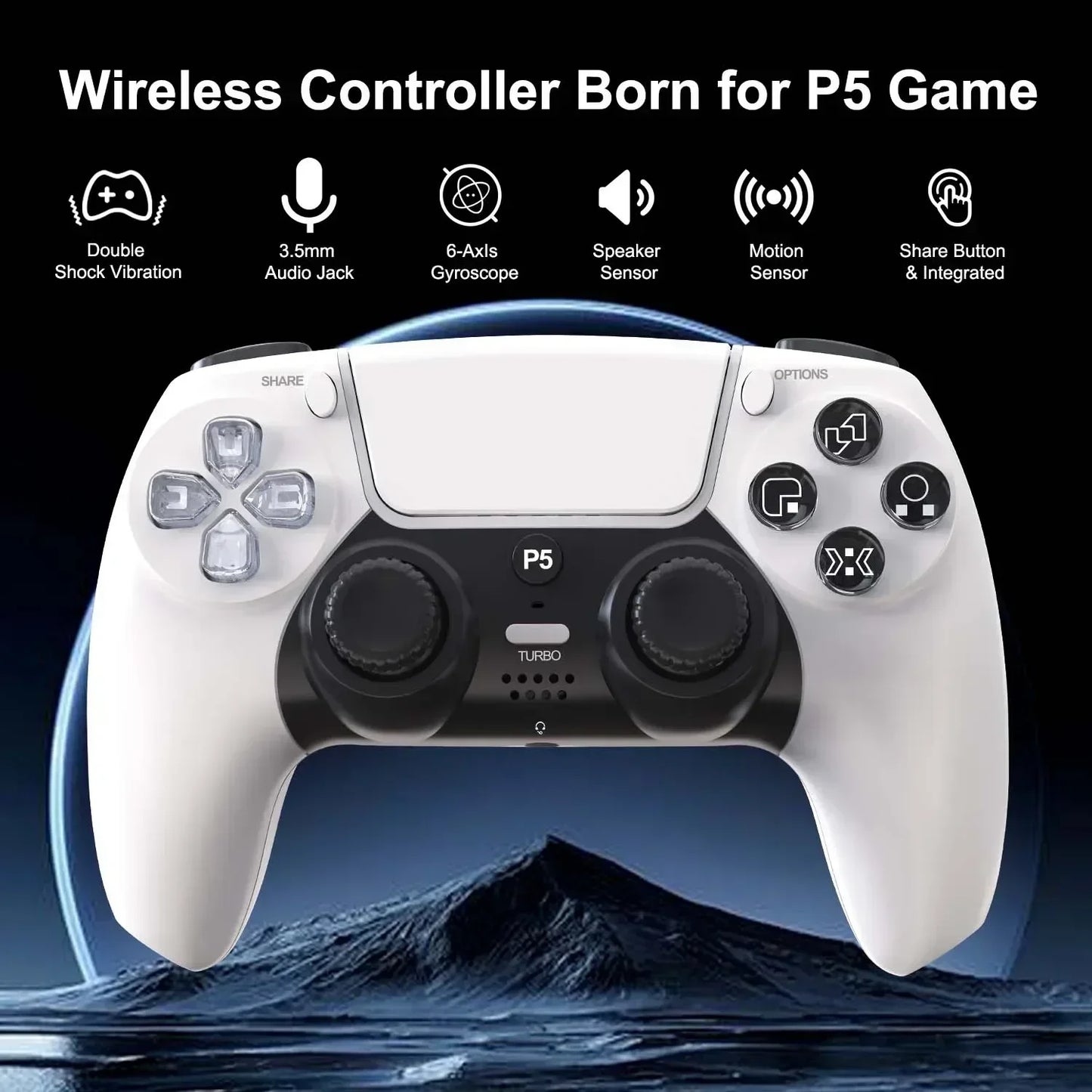 GAMINJA P50A Wireless Gaming Controller For PS5/PC