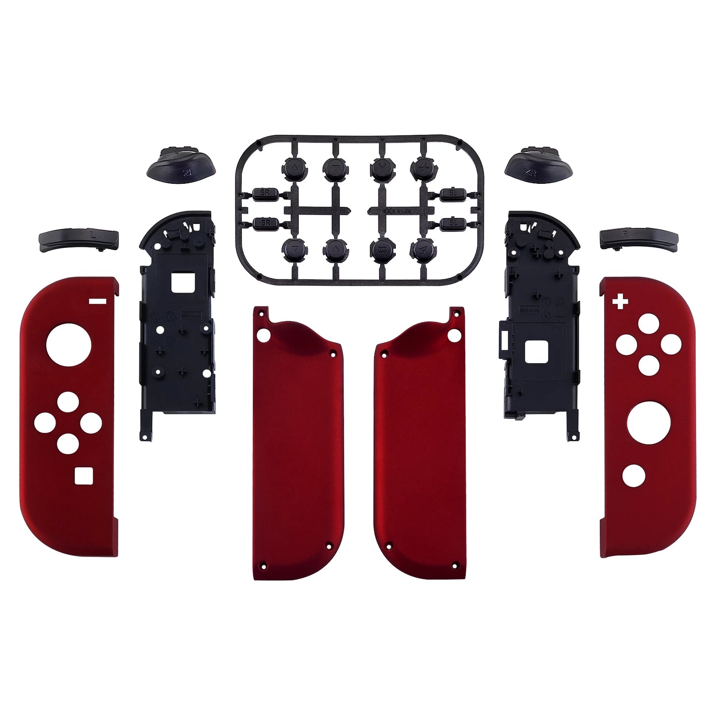 eXtremeRate DIY Replacement Shell Case for NS Switch & OLED JoyCon - Red