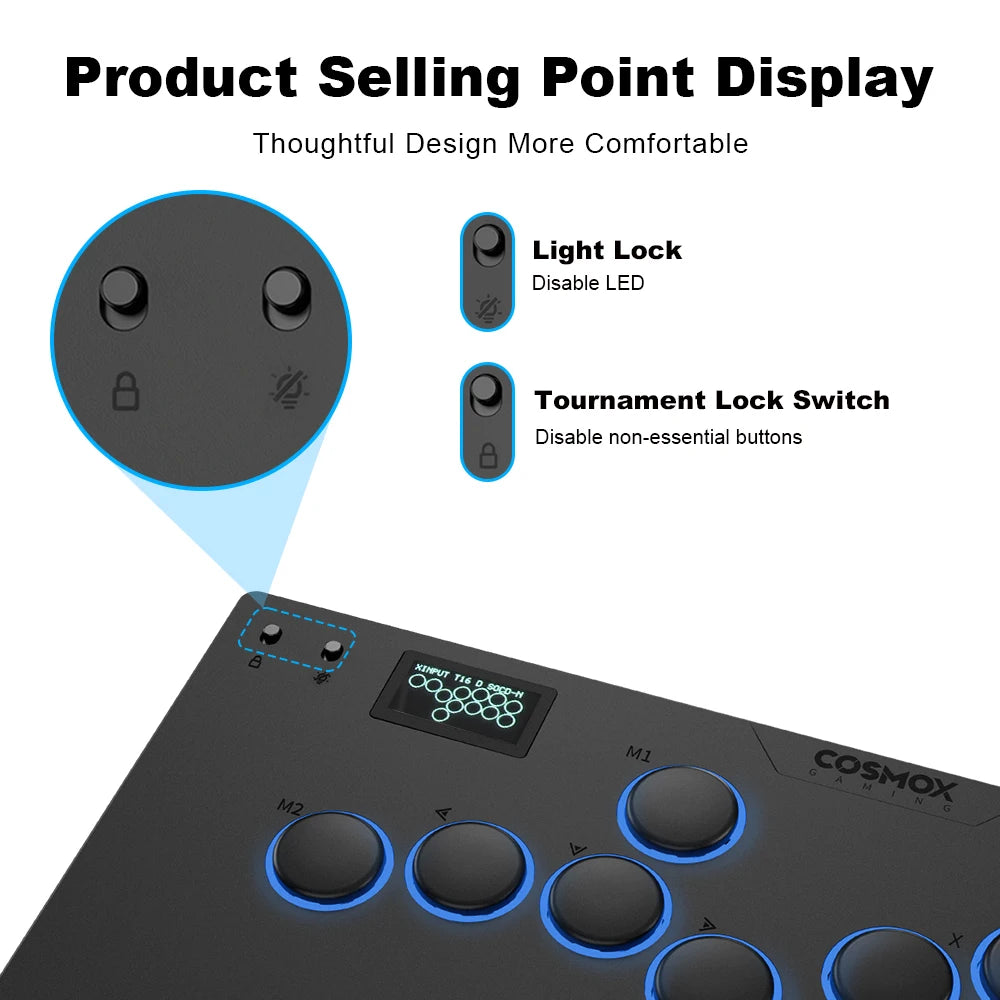 Haute42-COSMOX M Ultra 2 Aluminium Alloy Leverless Controller for PC/PS5/PS4/Steam/Switch