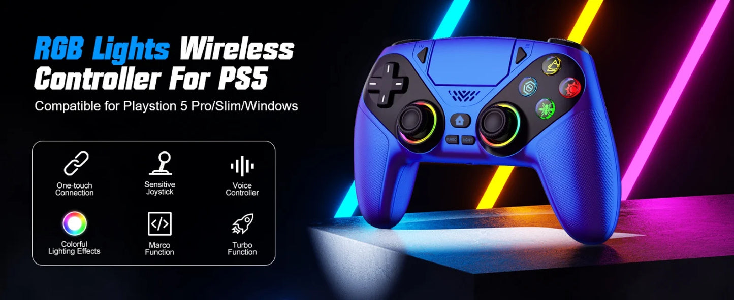 GAMROMBO Wireless Gaming Controller for PS5/PC