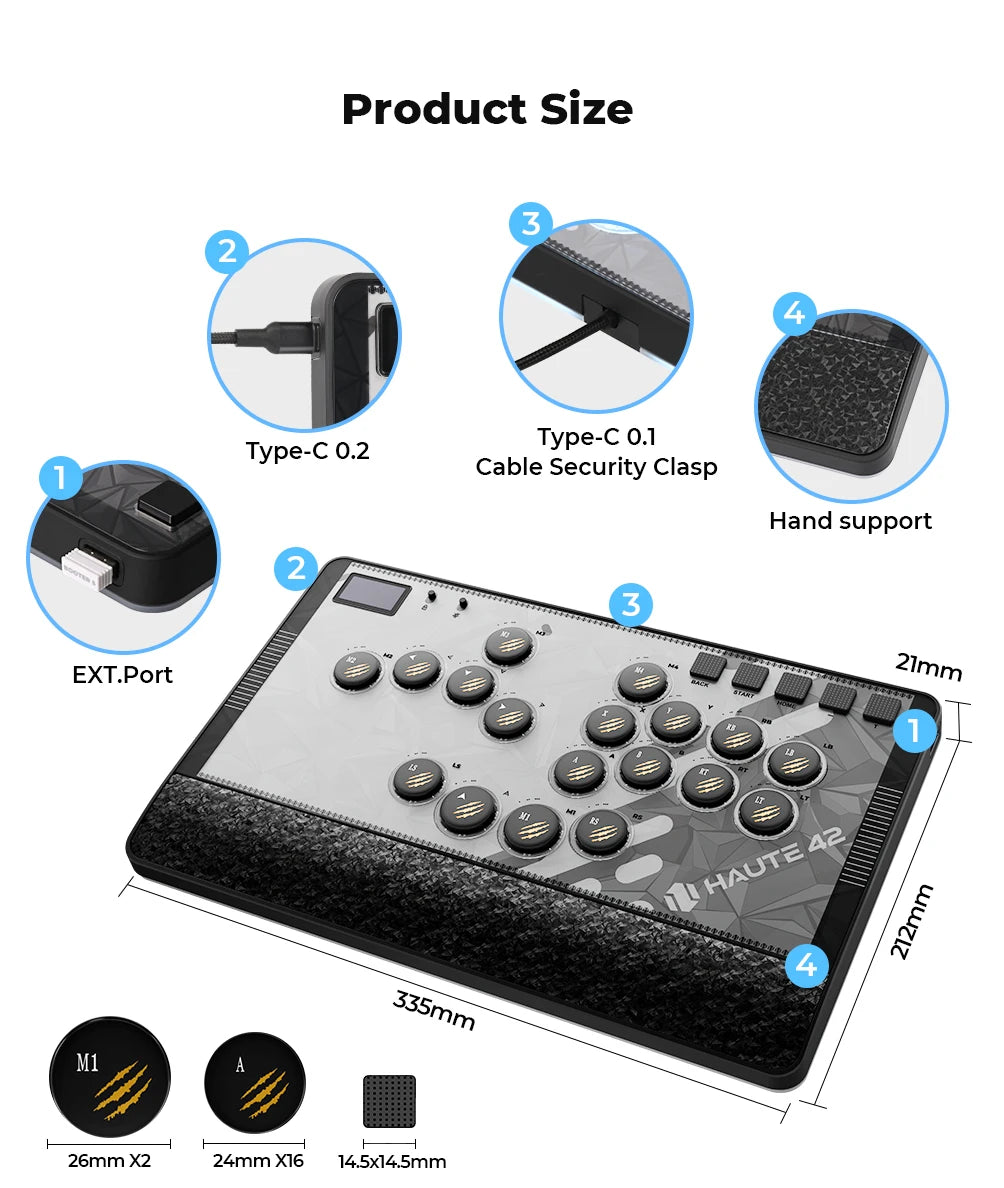 Haute42 Magnetic C-AT Leverless Controller For PC/PS5/PS4