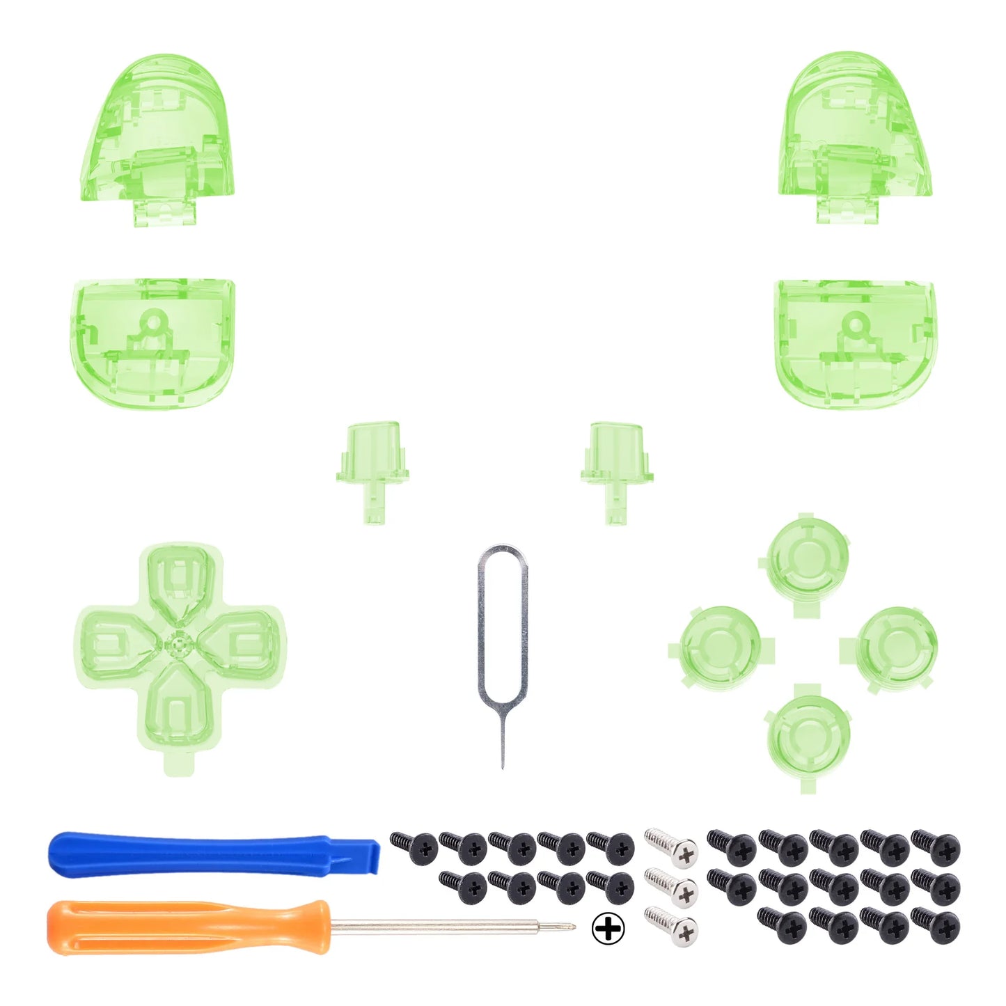 eXtremeRate Full Set Buttons Compatible with ps5 Controller BDM-030/040/050,  D-pad R1 L1 R2 L2 Share Options Face Button
