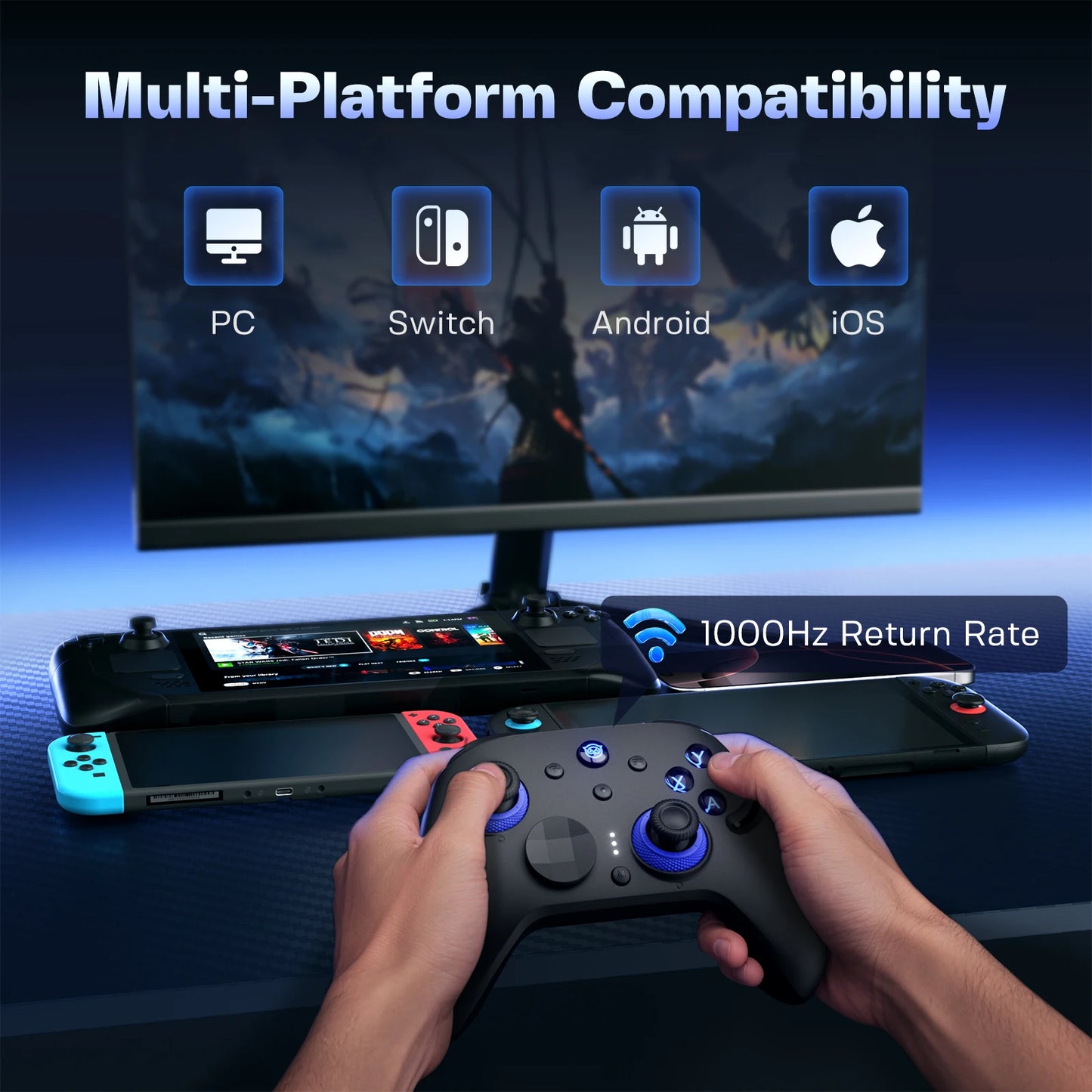 NYXI Imperial Wireless PC Gaming Controller for PC/Switch/Android