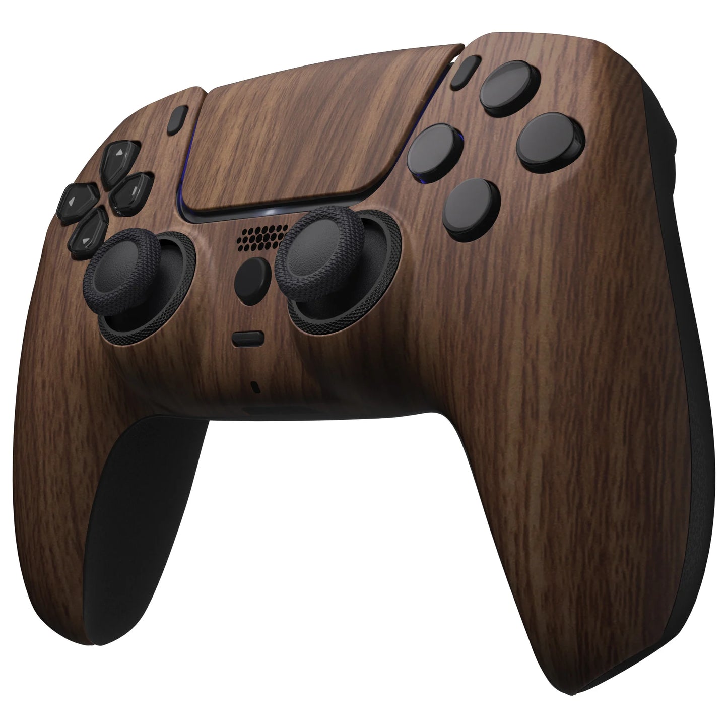 eXtremeRate LUNA Redesigned Replacement Shell Touchpad for ps5 Controller BDM-010/020/030/040/050 - Wood Grain