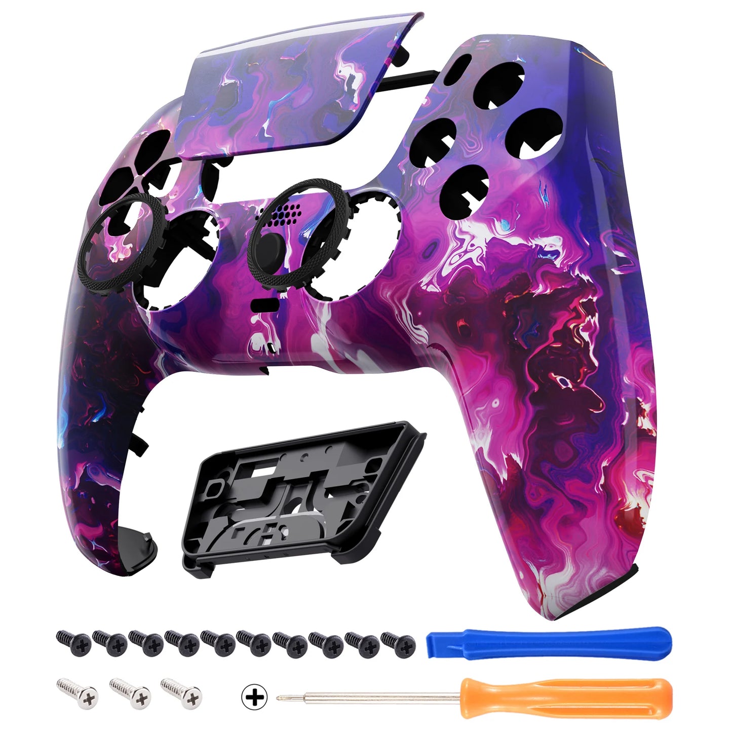 eXtremeRate LUNA Redesigned Replacement Front Shell Touchpad For ps5 Controller BDM-010/020/030/040/050