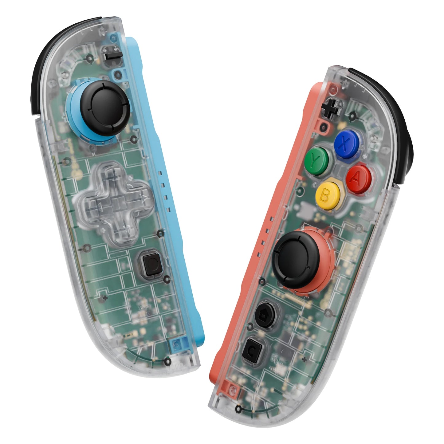 eXtremeRate Essence Version Replacement Shell (D-Pad Version) w/Buttons for Joycon 2, for Nintendo Switch 2 - Clear