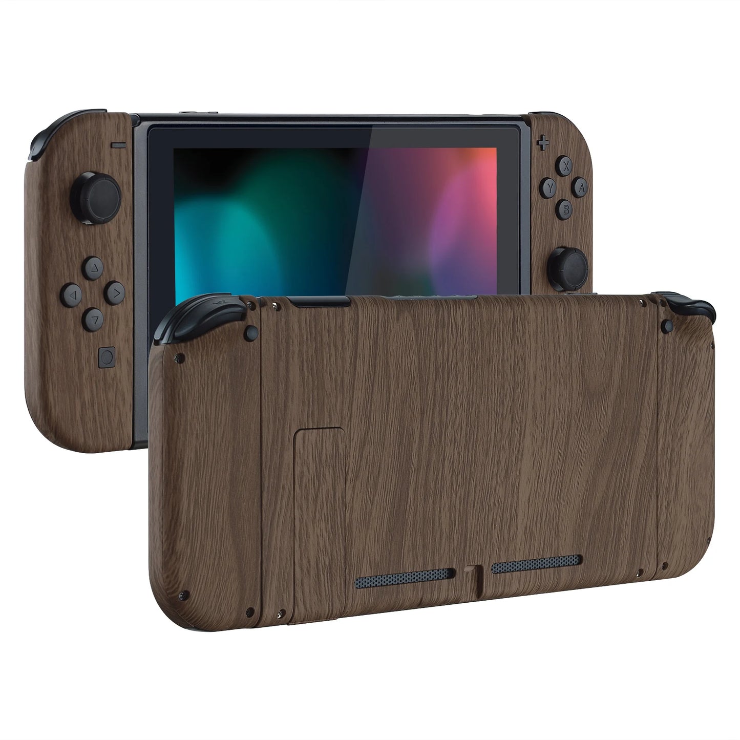 eXtremeRate Custom Patterned Console Back Plate Housing Shell with Full Set Buttons for Nintendo Switch