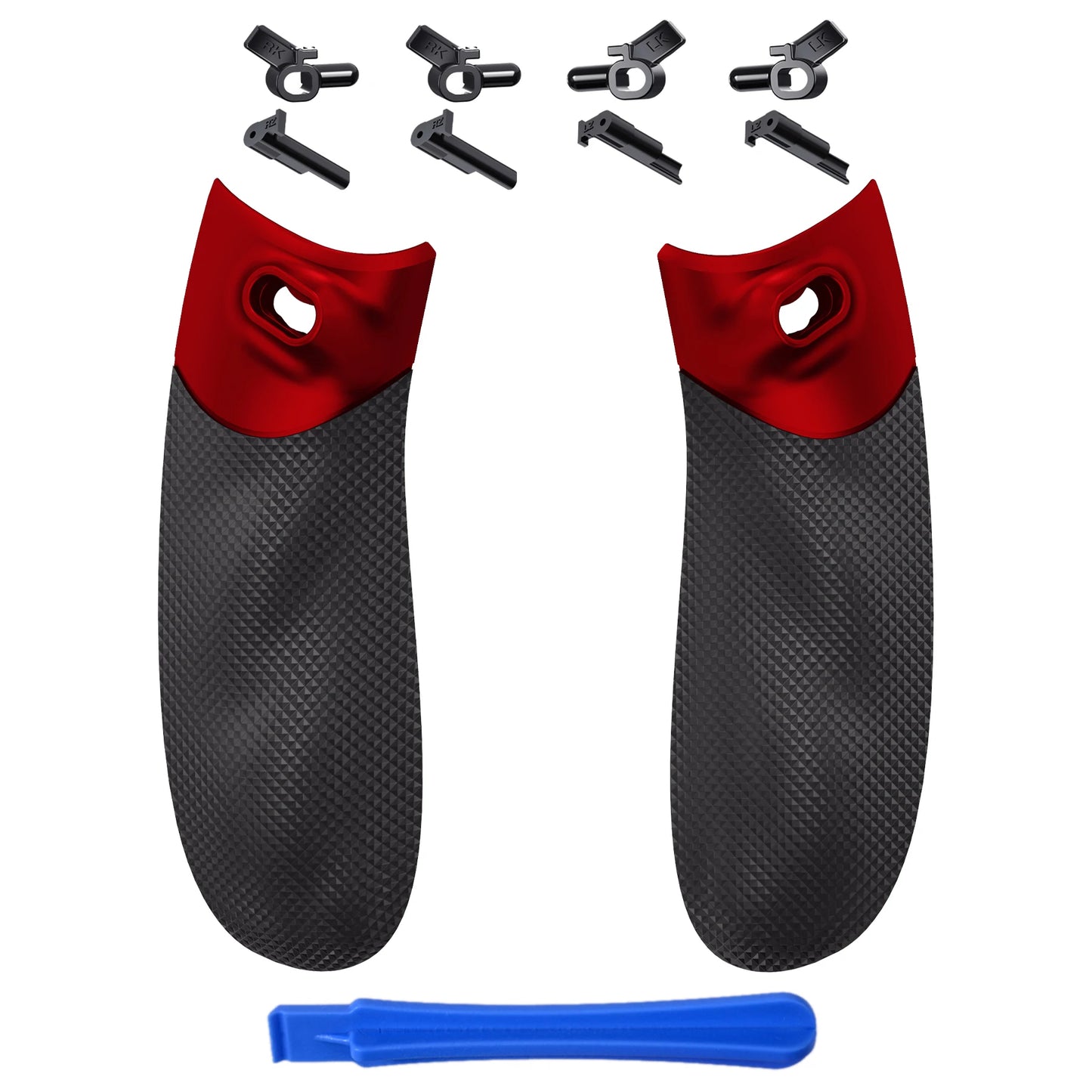 eXtremeRate FLEXOR Rubberized Side Rails Grips Trigger Stop Kit for Xbox Core Wireless Controller, Trigger Stopper Handle Grips