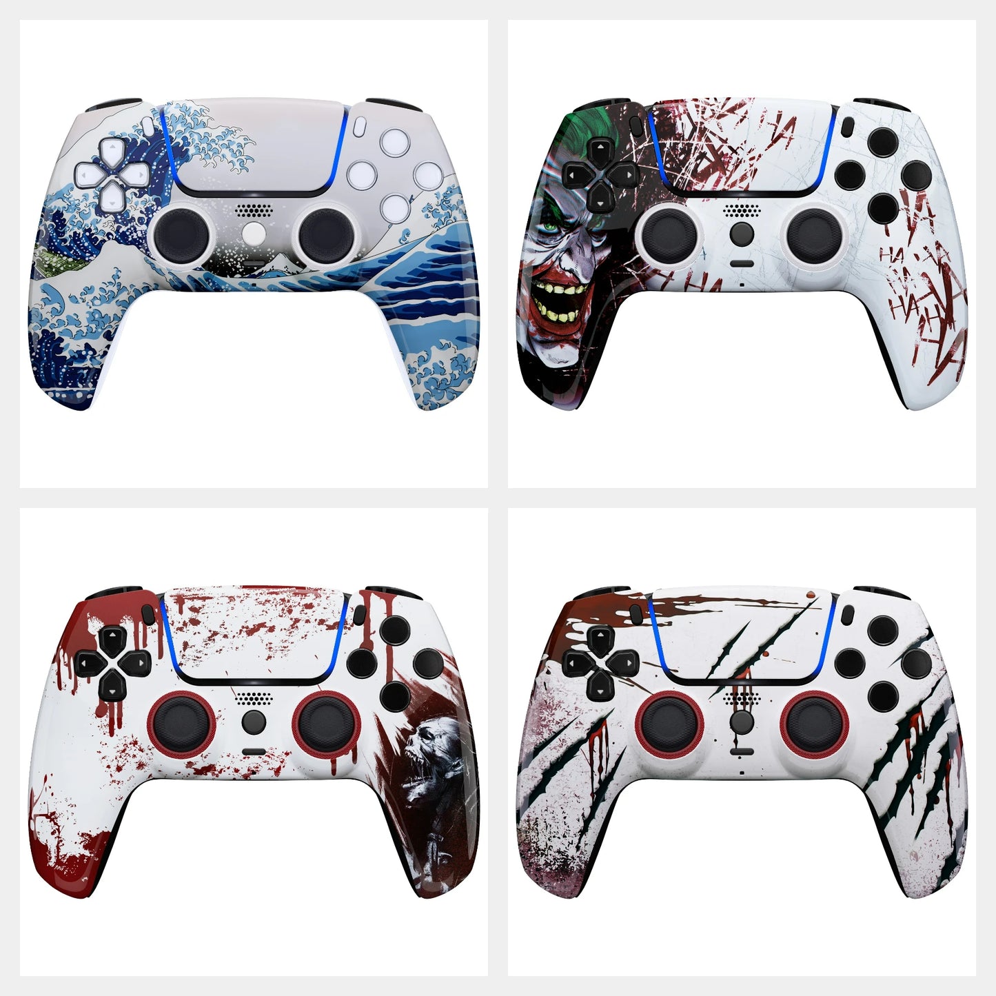 eXtremeRate LUNA Redesigned Replacement Front Shell Touchpad Compatible with ps5 Controller BDM-010/020/030/040/050