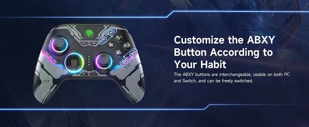 EasySMX X15 Wireless Gaming Controller For PC/Switch/Steam/Android/iOS