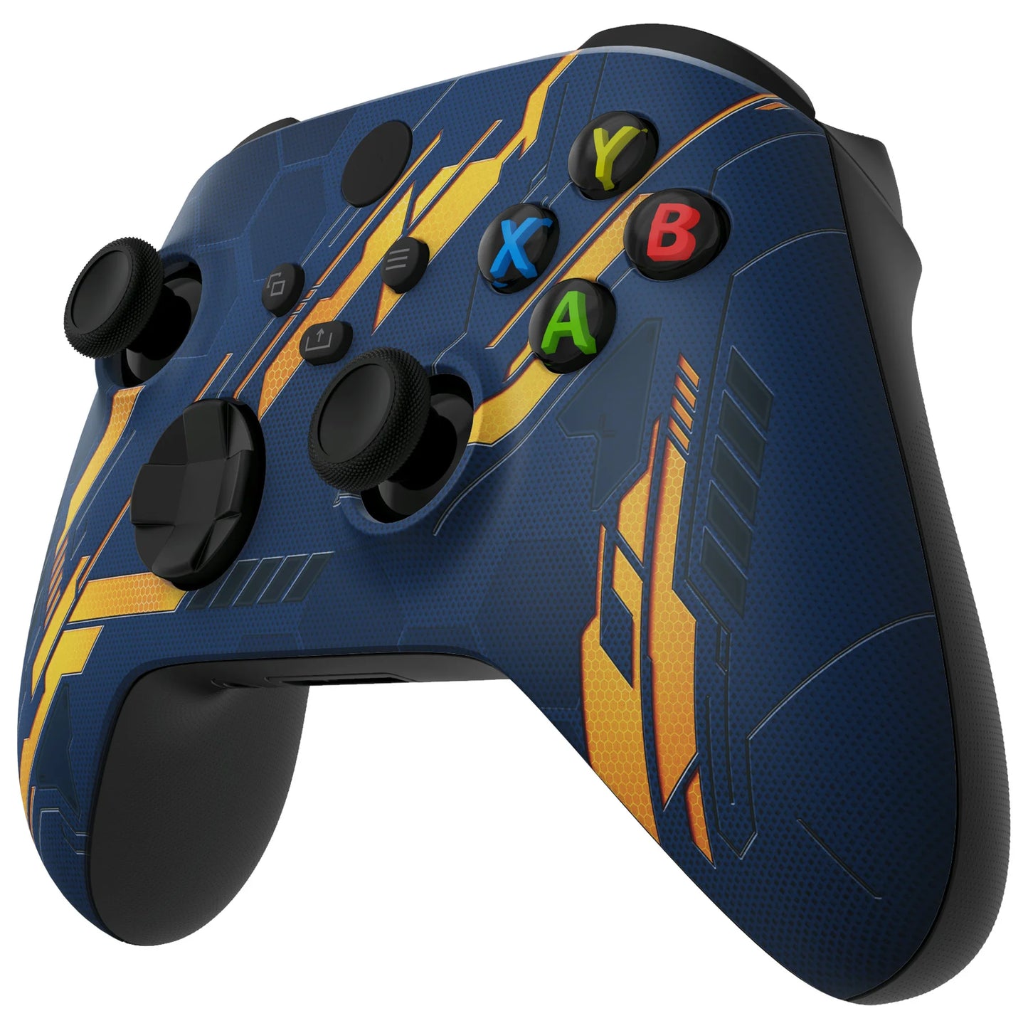 eXtremeRate Replacement Front Housing Shell for Xbox Series X & S Controller - Glow in Dark Orange Mecha