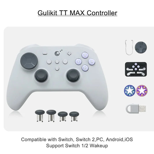 GuliKit TT Max Wireless Gaming Controller For PC/Steam/Switch 1&2/Android/iOS