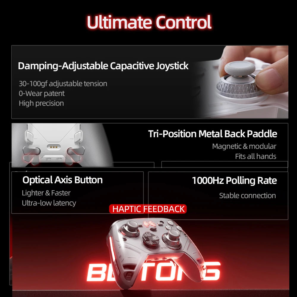 Beitong KP70 Elite: AI-Enhanced Wireless Gaming Controller  for PC/Switch 1&2/Android